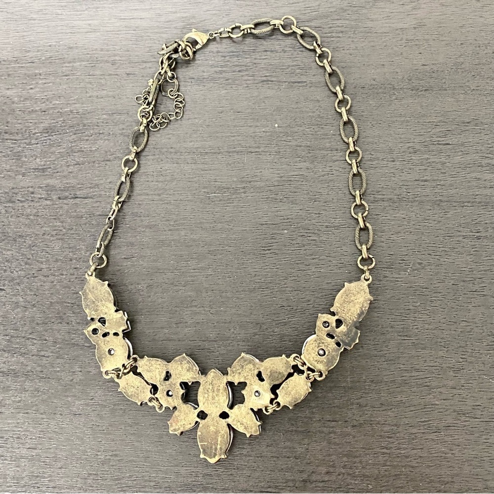 Rhinestone Cluster Statement Necklace - image 3